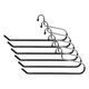 thumbnail image 3 of Juego de 6 perchas para mantas Stock Your Home de acero inoxidable, 3 of 5