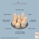 thumbnail image 5 of Pillar Candles Stonebriar, paquete de 3 unidades, 7,6 x 15 cm, 65 h, color blanco, 5 of 8