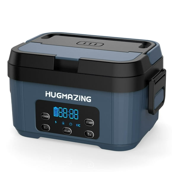 Fiambrera eléctrica Hugmazing, contenedor SS inalámbrico de 1100 ml