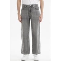 Fashionspark - Jeans Hombre Wide Leg Lavado Gris Claro