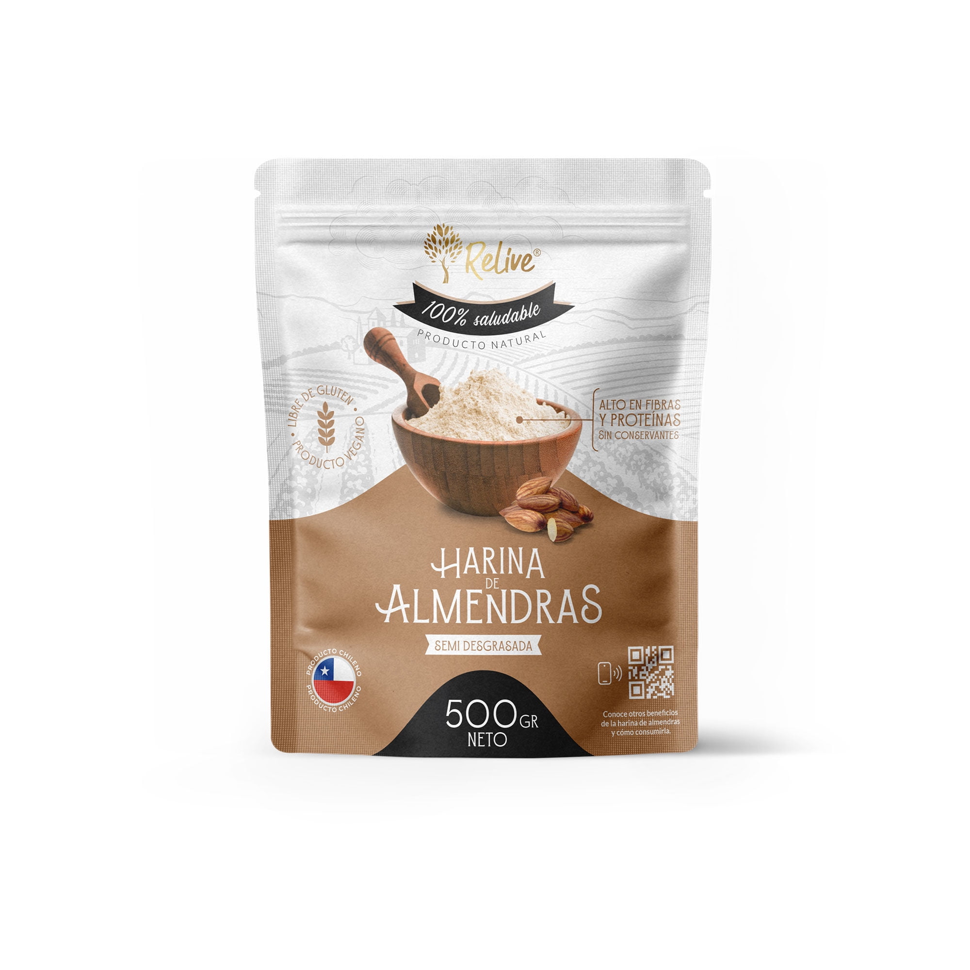 Harina De Almendra 500 g Relive