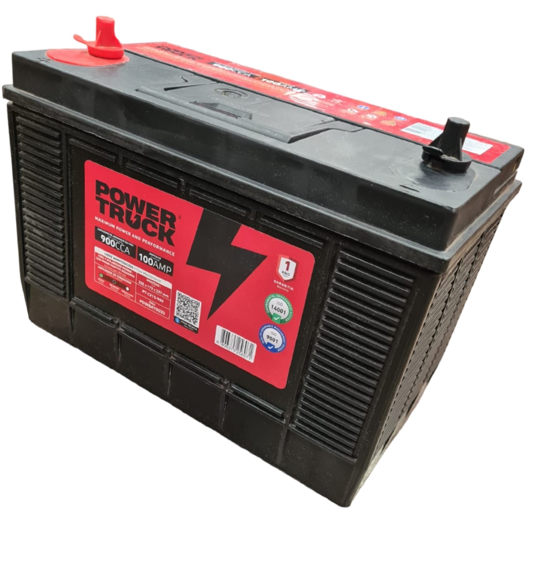 Powertruck - Bateria 100 Amp 900 Cca Borne Con Perno