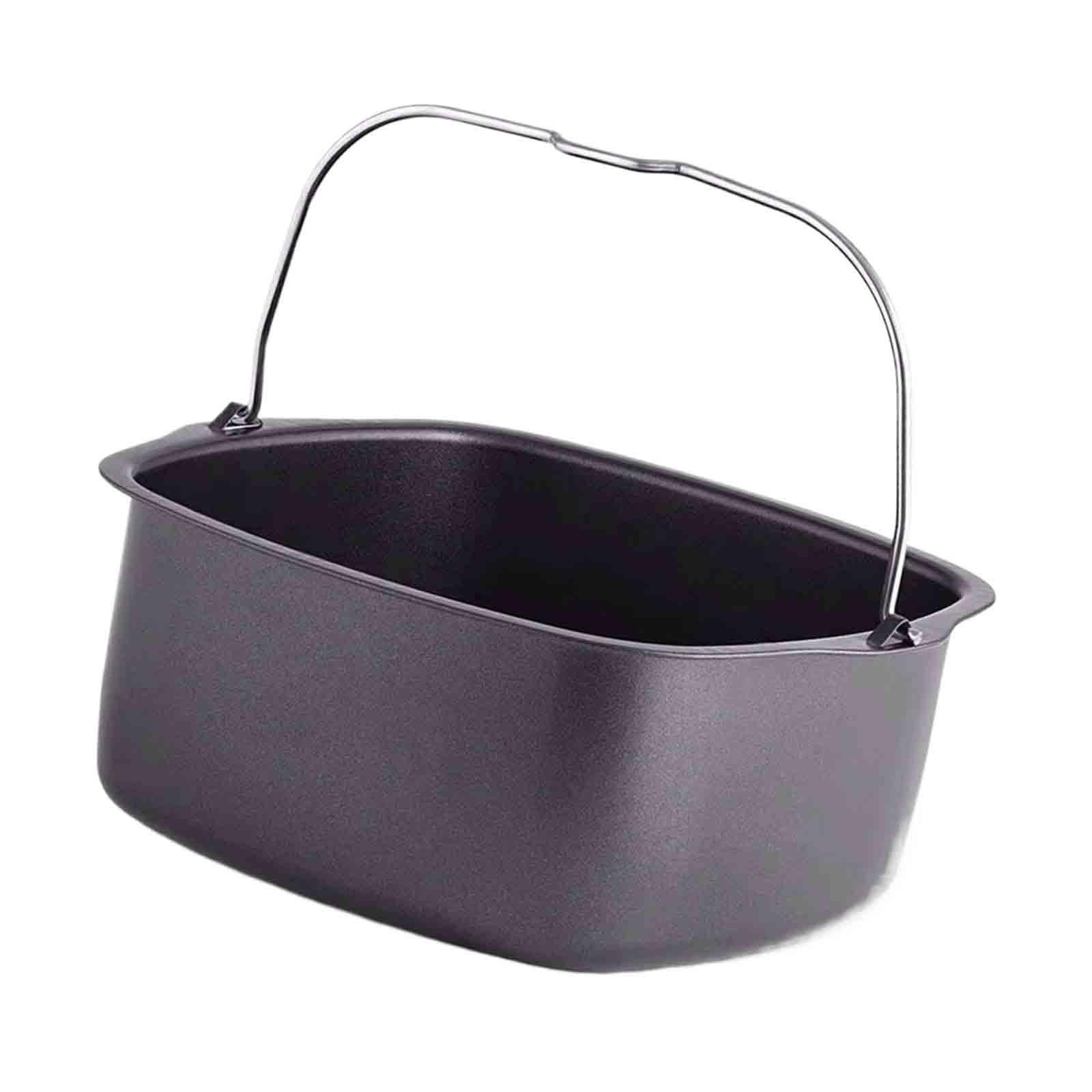 Uucntr - Sartenes Para Freidora De Aire De Acero Al Carbono, Accesorio Para Freidora De Aire Para Filetes, Verduras, Pollo, 8 Pulgadas