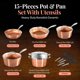 thumbnail image 2 of Juego de utensilios de cocina GOTHAM STEEL Hammered, 15 unidades, cerámica antiadherente, 2 of 7