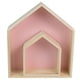 thumbnail image 3 of 2 Estantes De Almacenamiento De Pared Con Forma De Casa, Decoración Del Hogar Para Sala De Juegos, Color Rosa, 3 of 5