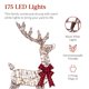 thumbnail image 4 of Conjunto de renos Best Choice Products 122 cm 175 LED de ratán, 4 of 7