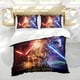 thumbnail image 5 of Star Wars Conjunto de sábanas temático, trío de piezas, cómodo y amigable con la piel, diseño único, regalo de decoración para el hogar para familiares, amigos y fans,135cm *200cm, 5 of 6