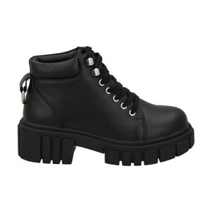 Botin Casual Mujer Negro Plataforma Cleo Detogni