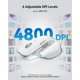 thumbnail image 4 of Ratón inalámbrico TECKNET Bluetooth recargable blanco, 4 of 8