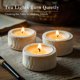 thumbnail image 2 of Ashlux 100 Pack de velas de té de cera de palma sin aroma, 4,5 horas, 2 of 3