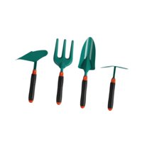 Magideal - Conjunto De 4X Herramientas De Jardinería Para Niños, Herramientas Para El Juego De Juego Al Aire Libre Al Aire Libre, Juguete De Excavación De Jardín Verde