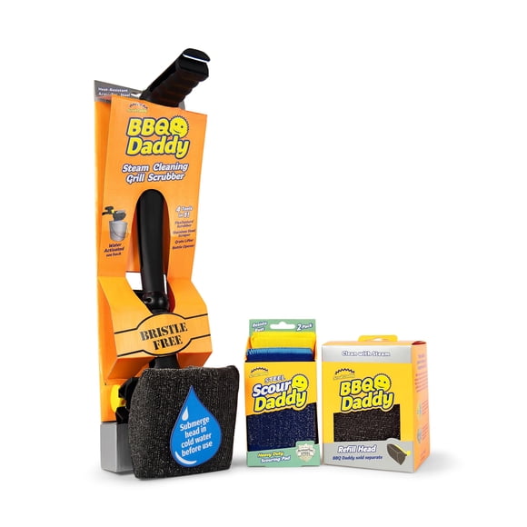 Kit limpiador para barbacoas Scrub Daddy Grill Master con cepillo para parrilla