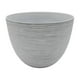 thumbnail image 1 of Macetero Maceta Diseño Rayas Envejecido De Plastico Blanco L plateado, 1 of 6