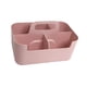 thumbnail image 2 of Organizador versátil con asa, soporte para cosméticos y suministros de oficina, cesta de escritorio apilable con compartimentos para almacenamiento. Rosa, 2 of 5