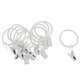 thumbnail image 1 of 12 Piezas De Cortinas De Metal, Anillos Para Cortinas Con Clips, Porcelana Blanca De 25 Mm, 1 of 5