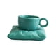 thumbnail image 5 of Taza De Café Con Asa Y Posavasos Para Decoración De Oficina En Casa, Color Verde, 5 of 5