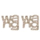 thumbnail image 1 of Pendientes de plata S925 con la letra King Wang, pendientes retro coreanos para mujer, pendientes europeos y americanos, joyería., 1 of 5