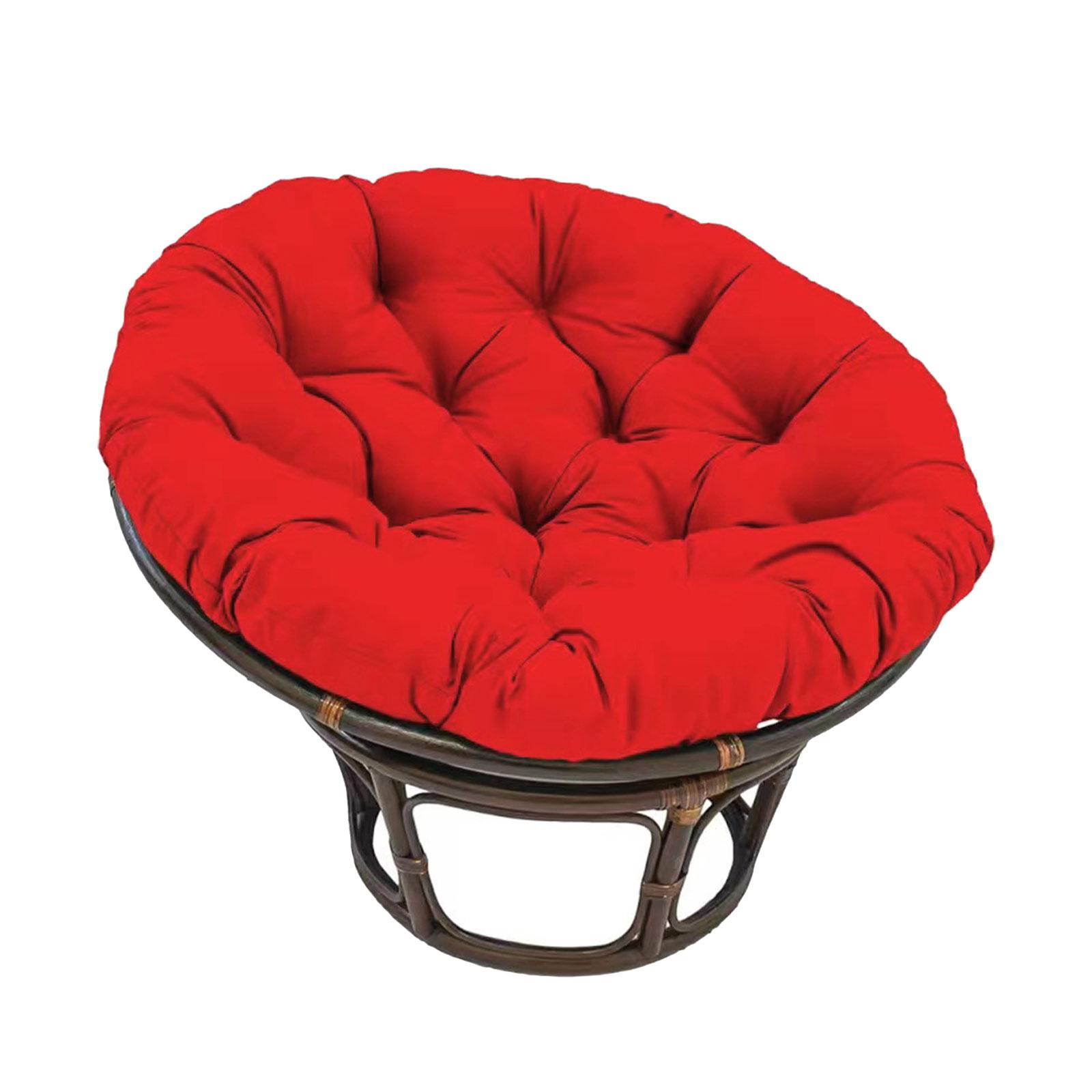 Magideal - Reemplazo De Cojín De Silla De Huevo, Cojín De Silla De Columpios De Porche, Cojín De Silla De Cesta Colgante, Cojín De Silla De Huevo Colgante Grueso Rojo