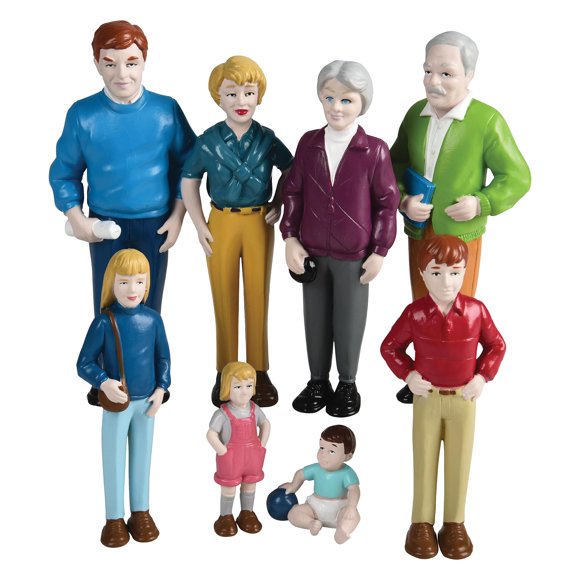 Set de figuras de juguete Creative Minds Marvel Education Family, 8 piezas