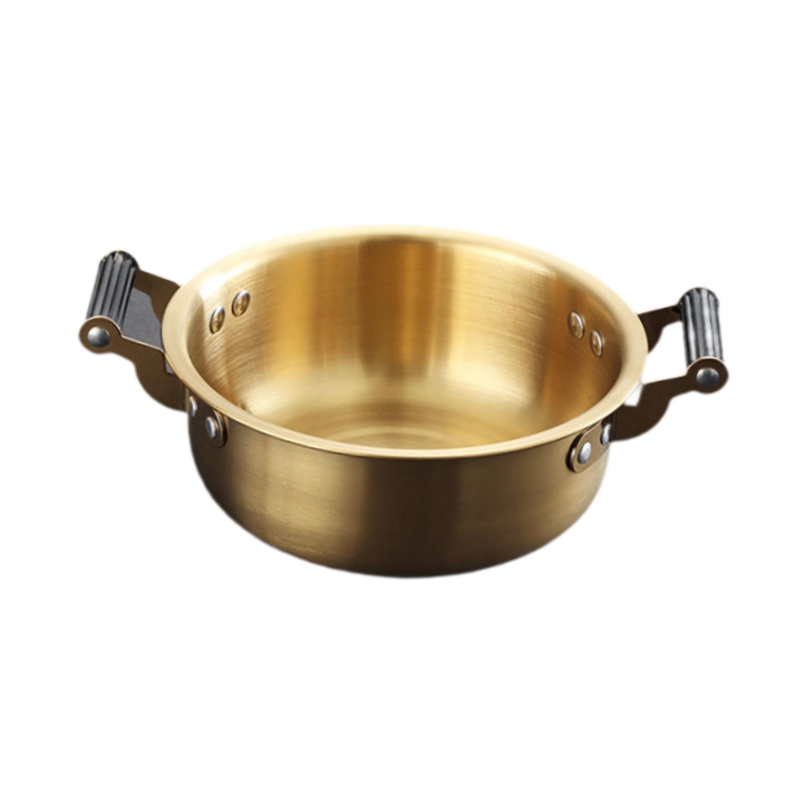 Magideal - Olla Coreana Para Ramen, Olla Para Leche, Olla Portátil De Calentamiento Rápido, Accesorios De Cocina Multifunción, Olla Para Papas Fritas, Olla Para 20 Centímetros