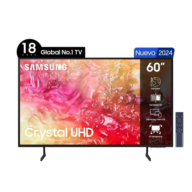 Televisor 60" LED 4K UHD Un60Du7000Gxzs Smart TV. Samsung Lider
