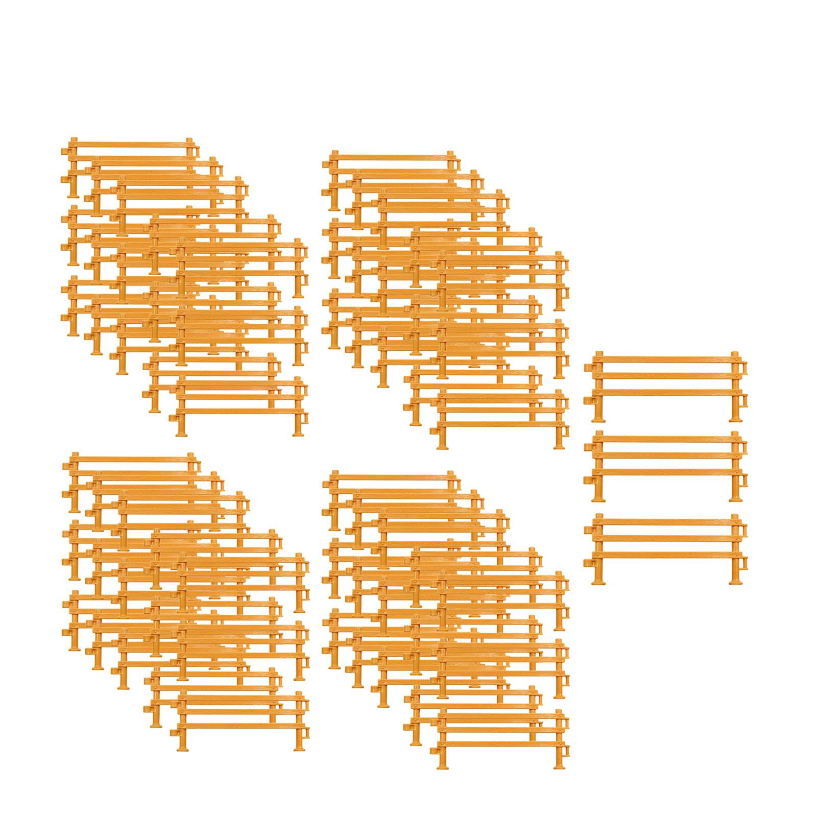 Magideal - Juego De Valla De Granja En Miniatura De 60 Piezas, Decoración De Diseño, Juego De Rol De Simulación, Valla De Corral Para Caballos Para Paisajes, De