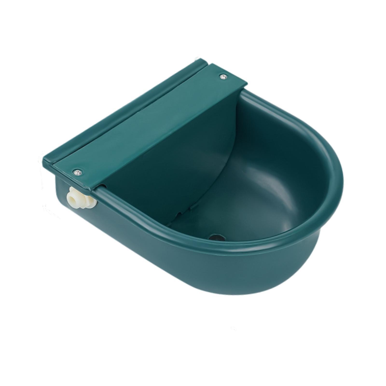 Magideal - Tazón Automático De Agua De Agua, Comedero De Agua De Oveja, Suministros De Ganado, Tazón Para Bebidas De Animales Tazón De Agua De Caballo Para El Verde Oscuro Con Flotador