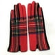 thumbnail image 1 of Guantes cálidos de lana escocesa a cuadros simétricos de moda para otoño e invierno, guantes de montar para mujer a prueba de frío, 1 of 6