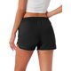 thumbnail image 3 of INSPIRE CHIC Pantalones Cortos de Pijama Suaves para Mujer Elásticos Cómodos Boxer de Alta Elasticidad para Descanso 2026 Shorts Deportivos de Verano con Bolsillos XL Negro, 3 of 6