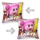 thumbnail image 2 of Familia Larva Fundas de almohada de terciopelo con tema, regalos de funda de almohada, decoración para el hogar, cojín de lanzar, regalo de cumpleaños para fans y parejas.30*30cm., 2 of 6