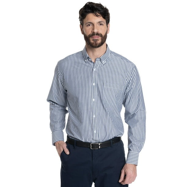 Camisa Hombre Listada Premium Cuello