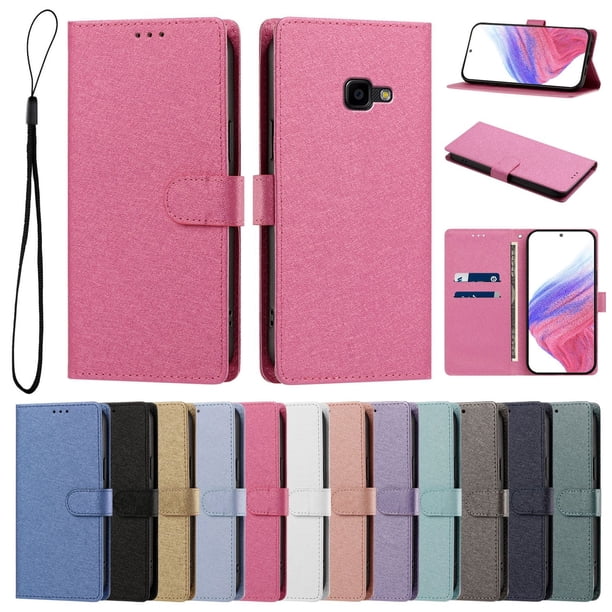 Cartera para Samsung Galaxy XCover 4/Xcover 4S con Soporte y Correa, Rojo Rosa