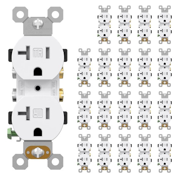 Toma Doble AIDA 2006WH20 20A 125V TR Pack 20