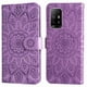 thumbnail image 1 of Funda tipo cartera FOXDOCK para OPPO A95 5G , diseño girasol en relieve, cuero PU, cierre magnético, soporte y tarjetero, 1 of 5