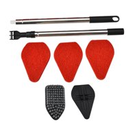 Bothyi - Cepillo De Limpieza Para Ducha, Puerta, Mango Largo, Estropajos, Fregador De Azulejos De Bañera