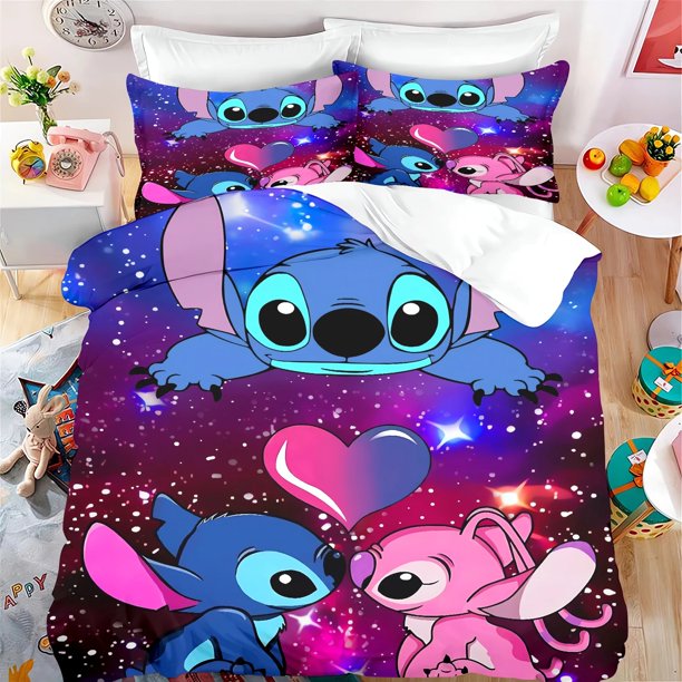 x827 Bed SheetsStitch Duvet Cover, Cartoon Animation Digital Printing, Size, Soft Polyester, Bedding, Various Sizes 3-Piece Bedding Set (1 Duvet Cover + 2 Pillow Shams) nj827