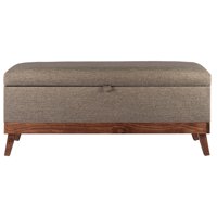 Máxima Design - Banqueta Con Baúl Incy Gris Beige Omega 120X40X50 Cm
