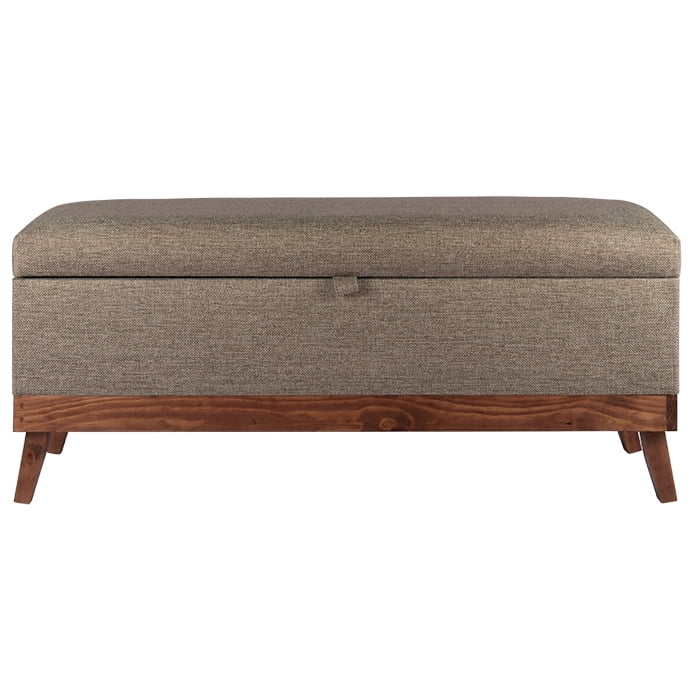 Máxima Design - Banqueta Con Baúl Incy Gris Beige Omega 120x40x50 Cm