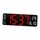 thumbnail image 3 of Reloj De Pared Moderno Pantalla LED Mudo Decoración De Escritorio Colgante Para El Hogar Rojo, 3 of 3