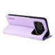 thumbnail image 2 of Funda Billetera de Cuero para iPhone 17 Pro con Tarjetero y Soporte - Tapa Magnética Morado, 2 of 5