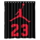 thumbnail image 1 of Cortina de ducha de Michael Jordan, juego de cortinas de baño con ganchos, tamaño 60 x 72 pulgadas, 1 of 3