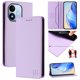 thumbnail image 1 of Funda Billetera con Soporte para Xiaomi Redmi Note 17 4G Bloqueo RFID Plegable Morado claro, 1 of 6