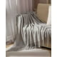 thumbnail image 4 of Mantas para sofas camas u oficinas con Flecos 127x152 cm Gris, 4 of 4