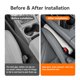 thumbnail image 5 of Relleno de hueco para asiento de coche POKSRI 2 unidades 3,5-6 cm Gris cuero, 5 of 8