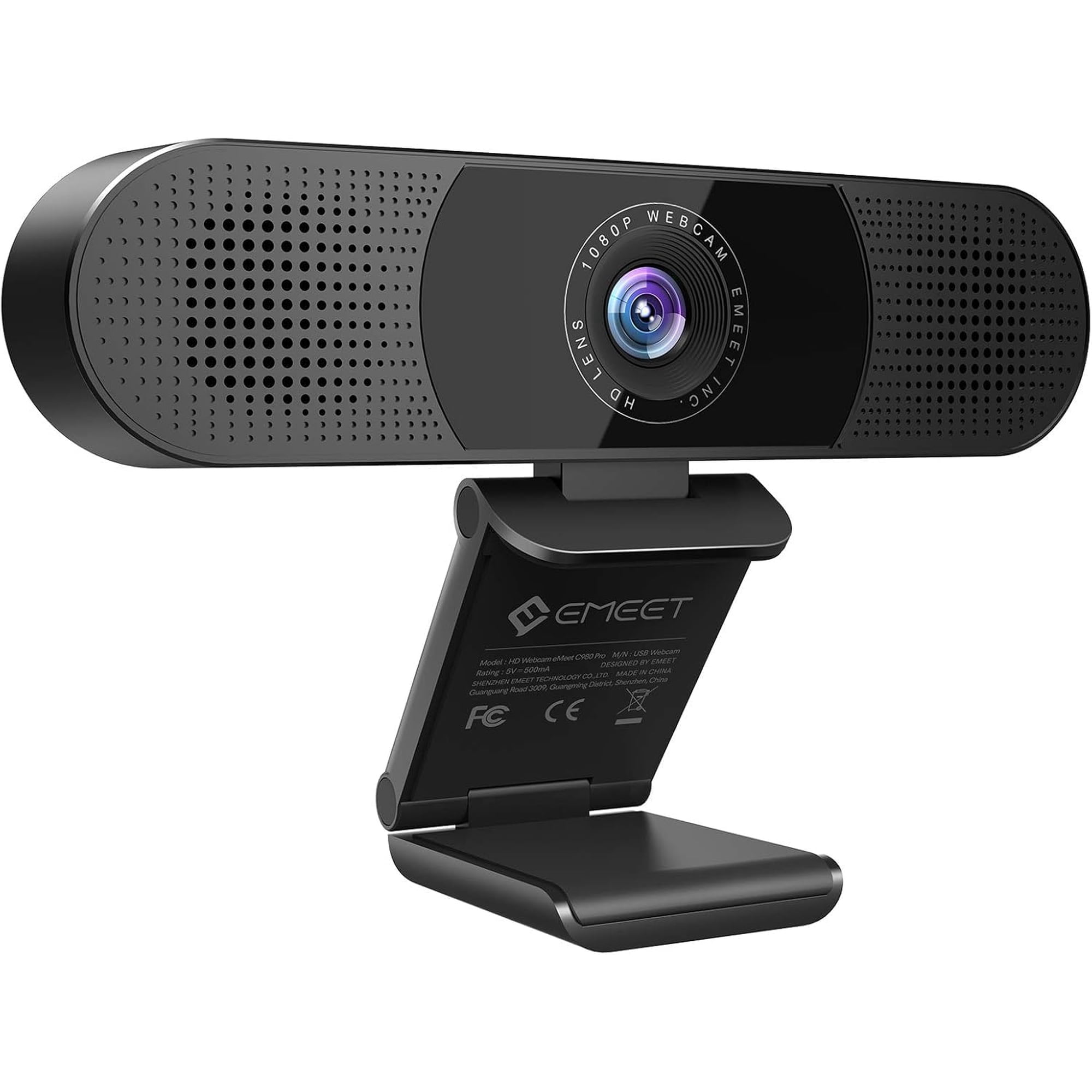 Cámara Web Emeet C980 Pro 1080p Con Micrófono Y Altavoces 60°-98°
