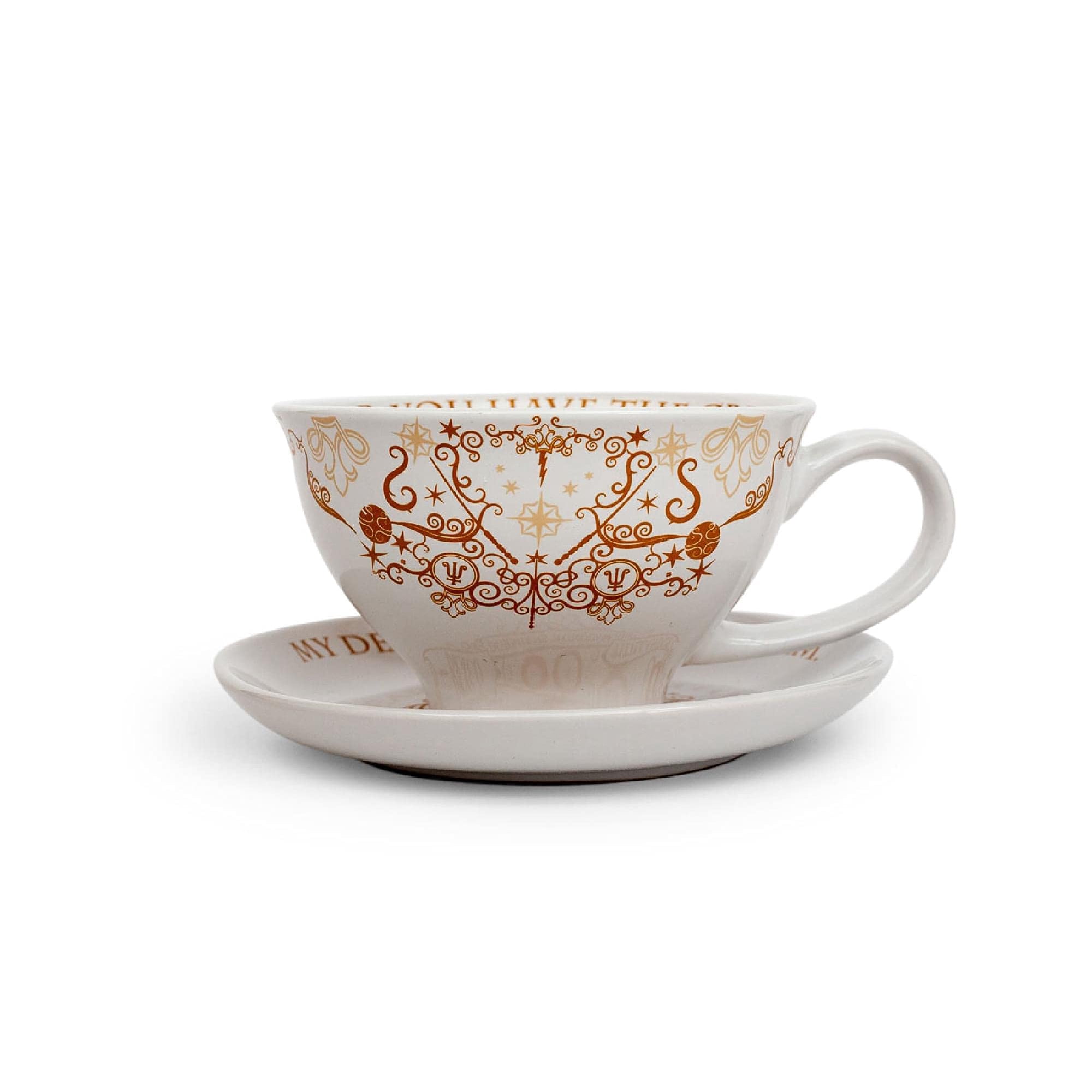 Set De Taza De Té Y Platillo Harry Potter Grim, 350 Ml, Cerámica