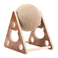 Magideal - Pelota Giratoria Para Rascar Gatos Para Mascotas Pequeñas Y Medianas, Juguete Para Mascotas, Resistente Al Desgaste, Juguete Para Gatos De Interior Triangular