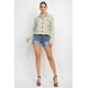 thumbnail image 4 of Chaqueta CCwholesalesclothings Tweed A Cuadros Con Botones Sage, 4 of 5