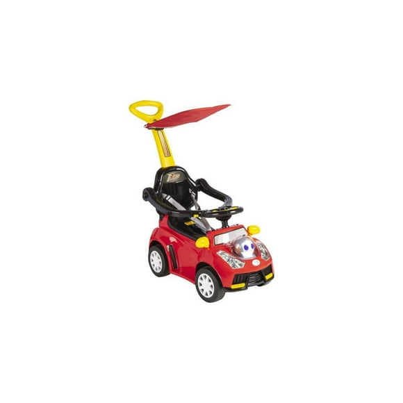 Auto correpasillo con guiador de rueda rojo7836