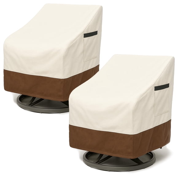 Fundas impermeables para sillas de patio Yagvany 71 x 81 x 91 cm, paquete de 2